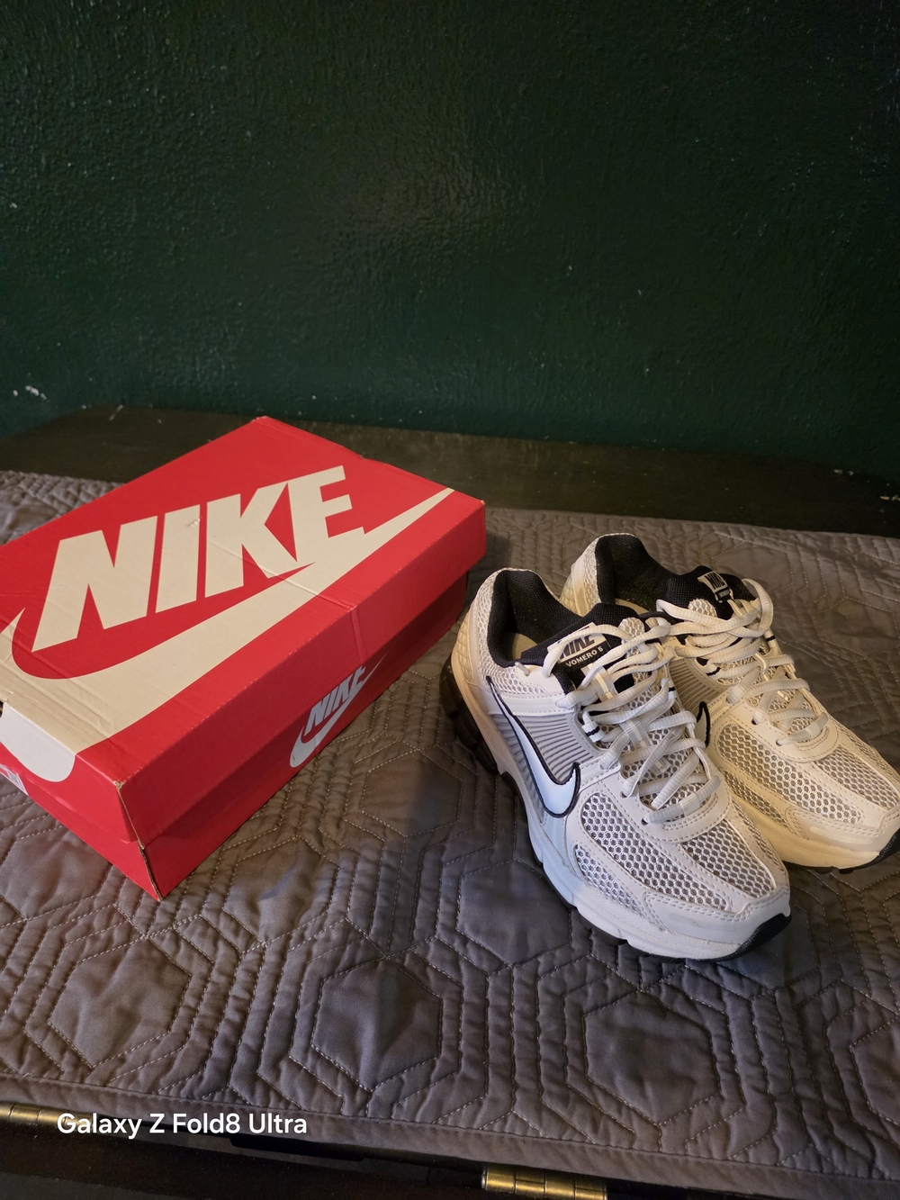 Nike Kids' White and Black Running Shoes